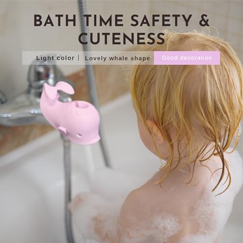 Image of Bath Spout Cover for Bathtub - Bath Faucet Cover for Kids,Protects Baby from Bumping Head During Bathing Time Faucet Protective Cover Whale Design
