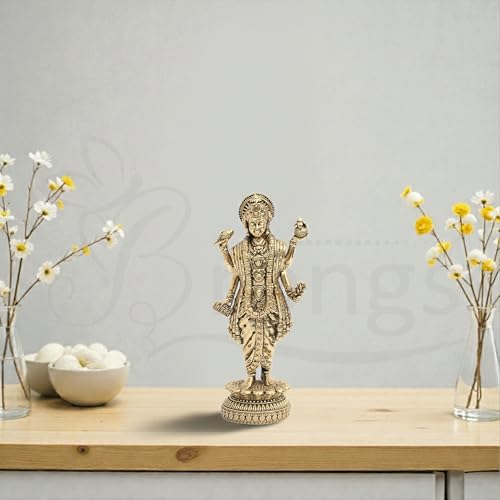 Estatua de Bronce Dhanvantri 13 cm miniatura 7