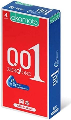 0.01 Rich Lubricative 4's Pack PU Condom Made in Japan