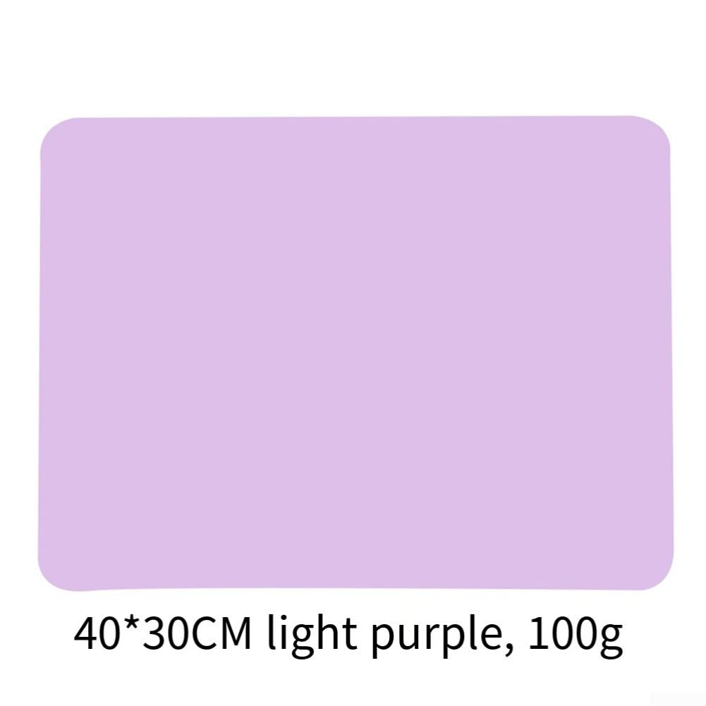 Tapis de Table en Silicone 40x30cm Anti-Dérapant(light white)