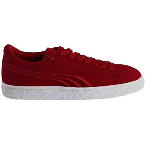Puma Unisex-Child Suede Classic Badge Sneaker, Barbados Cherry-Barbados Cherry, 4 M US Big Kid2