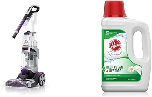 Hoover SmartWash AH31924 - Máquina limpiadora automática de alfombras para mascotas, con varita quitamanchas + solución de limpieza diaria de