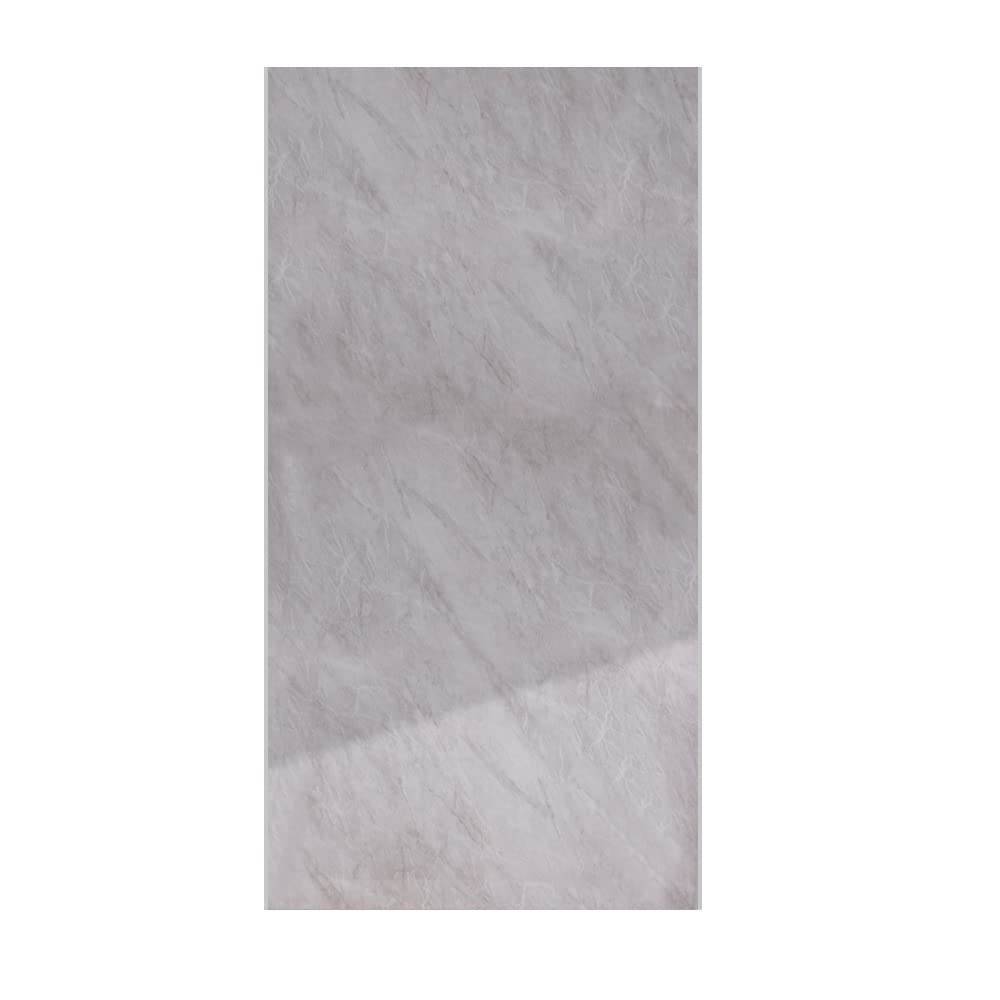 NRG Marble Wall Panels PVC Bathroom Ceiling Cladding Plastic Bathroom Panels 1m x 2.4m (Gloss Grey Marble,2 PCS)