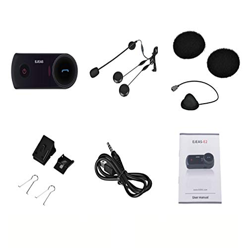 Intercom Moto Sprech Wiederaufladbare E2 original vox Bluetooth motorradhelm intercom Moto interphone Headset + weiches mikrofon