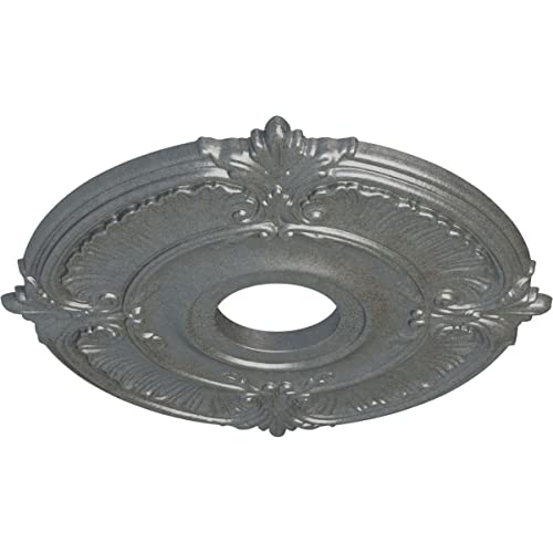 Image of Ekena Millwork CM18ATPLSDecorative Ceiling Medallions Modeled After Original Historical Patterns & Designs, Platinum