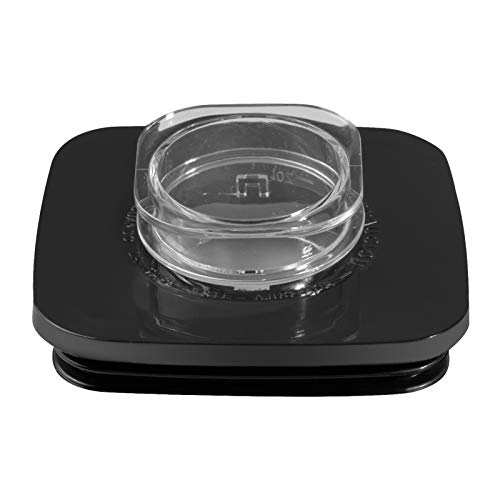 [Upgraded] 4903 Square Jar Lid and Center Cap, Compatible with Osterizer and Oster Blender Replacement Parts (Black) Kansas 