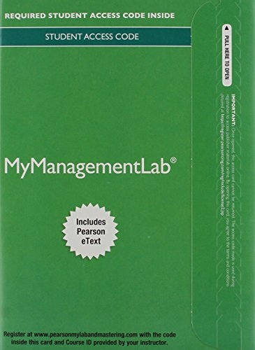 MyLab Management with Pearson eText -- Access Card -- for Managing Human Resources (8th Edition) (My Management Lab)