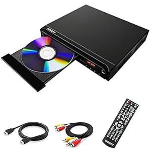 DVD-speler, DVD-speler voor tv, DVD/CD/MP3-speler, HD1080, gratis voor alle regio’s met HDMI- en AV-uitgang en USB-ingang