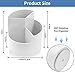 EDENMS Desk Pencil Pen Holder, 3 Slots 360-Degree Spinning Organizers, Desktop Storage Stationery Supplies, Cute Cup Pot for Office, School, Art Supply, Kids - Gray