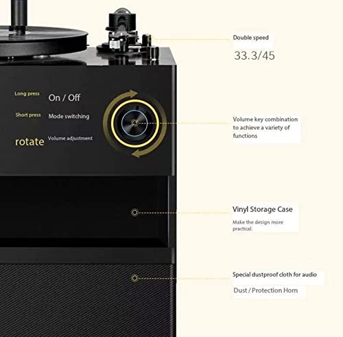 Tourne-Disque Vinyle Moderne lumière Luxe Gramophone rétro européen Salon électrophonique Bluetooth HiFi Audio (D) - Les Beatles, Paul McCartney, John Lennon, RIngo Starr, George Harrison Tourne-Disque Vinyle Moderne lumière Luxe Gramophone rétro européen Salon électrophonique Bluetooth HiFi Audio (D) – Image 4