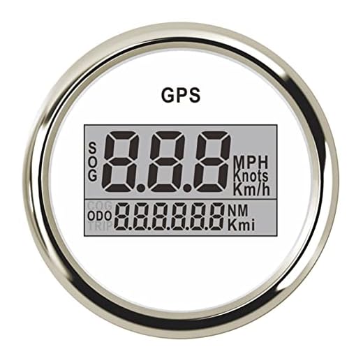 Ersättningsdelar 52mm Universal Digital Gps Hastighetsmätare Lcd Vägmätare Fit for Bil Motorcykel med bakgrundsbelysning Gps Hastighet Sensor 9-32V Kmh Justerbar Hålla fart (Color : WS)
