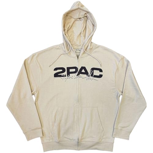 Tupac Logo Portrait Zipped Sweat-Shirt À Capuche idéal pour vos sorties urbaines