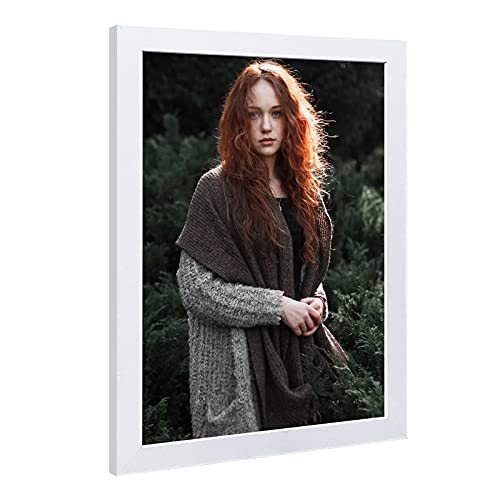 Image of VCK 20x30 Poster Frame Solid Wood White 3 Pack Picture Frames 20 x 30 Inches with Wall Mounting Hanging