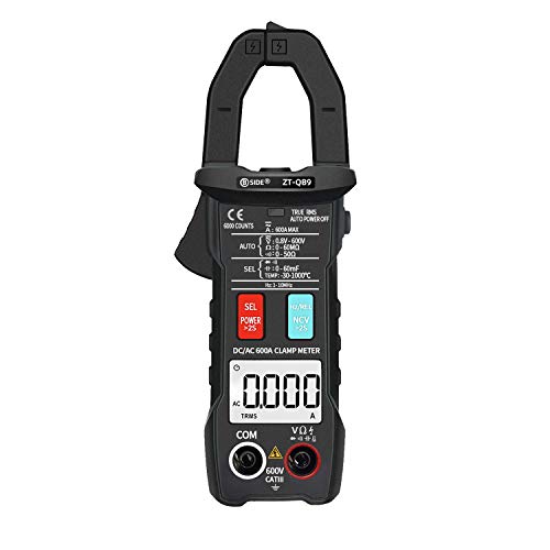 Alicate Amperímetro digital de 6000 contagens True RMS Multímetro Amperímetro CA Tensão CC Medidor d