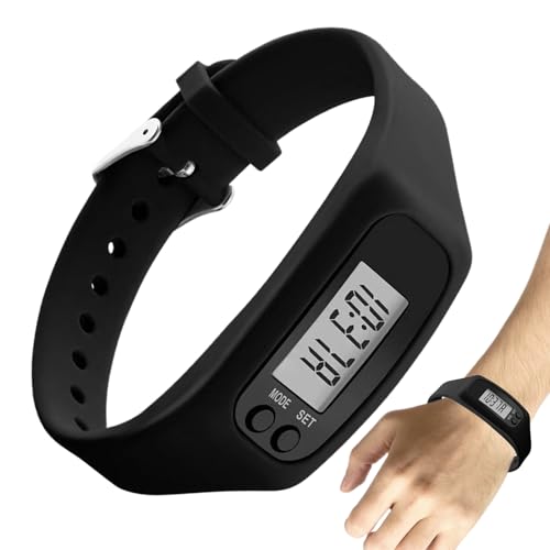 Reloj Podómetro - Monitor con Pantalla LCD sin App Requerida,Contador De Pasos Y Calorías con Pantalla Grande - para Caminar Correr Trotar Senderismo Fitness Desplazamientos Personas Mayores