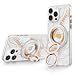 Produktbild SYNCWIRE Handy Ring Halterung Magnetisch für MagSafe - 360° Drehbarer Magnetischer Ringhalter für Handy Fingerhalter für iPhone 16 15 14 13 12 Pro Max Kompatibel mit MagSafe-Zubehör  Pearl Gold