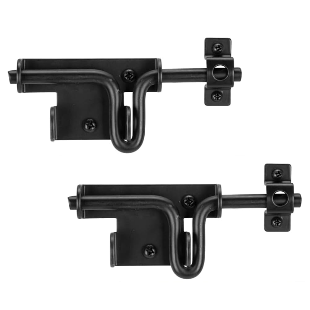 pofaa Heavy Duty Slide Bolt Gate,Sliding Bolt Door Lock with Padlock Hole, Slide Bolt Hardware for Shed Door/Barn Door