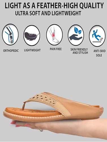 Image of HEALTH FIT Extra Super Soft Ortho Care Diabetic & Orthopedic Slippers /Doctor Chappal & Footwear with Memory Foam