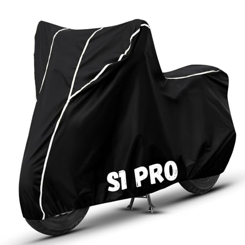 Image of Bike Cover for S1 Pro 100% Waterproof, Dustproof & Scratch Resistant| Fully Bottom Elastic UV Resistant Heavy Duty Body Cover | All Weather Outdoor Use