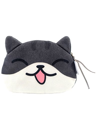 Popuct Cartoon Cute Cat Face Bag Zipper Case Coin Money Purse Wallet (C) #TOP8