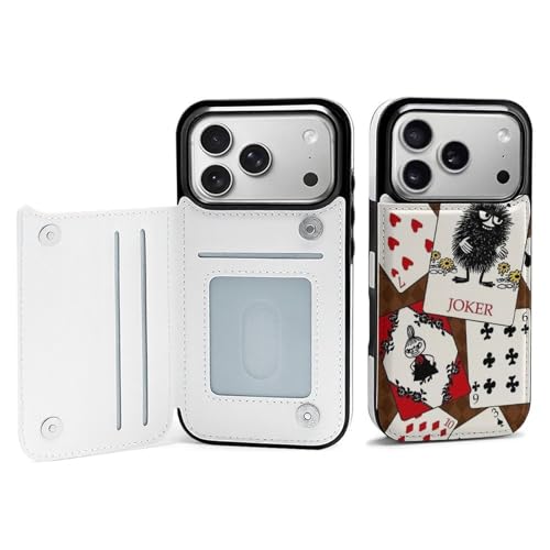 For ���[�~�� �Ή� iPhone 17pro max �X�}�[�g�t�H���P�[�X �蒠�^ ����PU���U�[ ���u���X�^���h�@�\�t�� �J�[�h�X���b�g �X�g���b�v�t�� ���z�^ �}�j���A���� �J�[�h���[ ��G�肪�悢 �_�u���{���h���C�z�� MK-21F