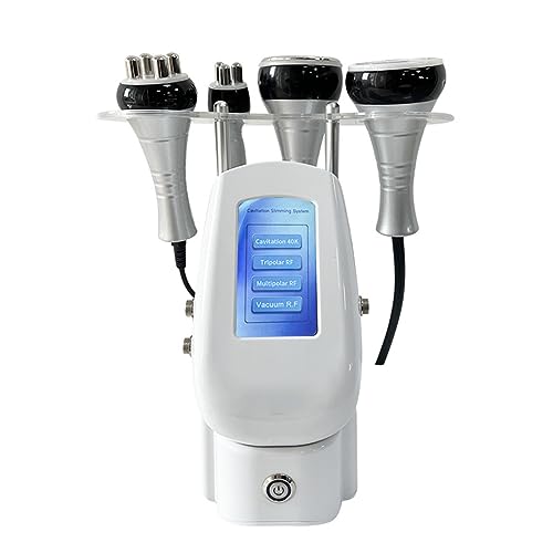 Portable 4 in 1 Cavitation Vacuum RF Machine 40K Cavitation Slimming RF Body Tripolar RF Head for Spa/Home Facial Machine