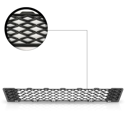 image for PartsFlow Front Bumper Lower Grill Front Mesh Grille Textured Black Pl