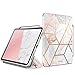 Produktbild i-Blason Hülle für iPad Pro 11 Zoll 2018 Schutzhülle Bumper Case Trifold Stand Cover Schale [Cosmo] mit Auto Schlaf/Wach und Pencil Halter (Marmor)