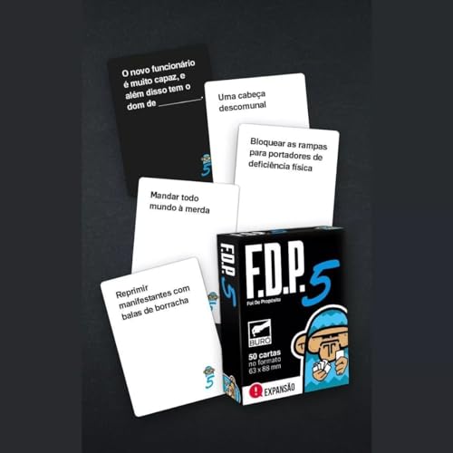 FDP - Foi de Propósito 5, Jogo de Cartas Divertido e Rápido