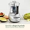 Cuisinart Mini-Prep Plus Food Processor, 24-Ounce Mini Food Processor to Chop Herbs, Vegetables, and Hard Cheese, 24-Ounce Work Bowl, Reversible Stainless Steel Blade, DLC-2A, White