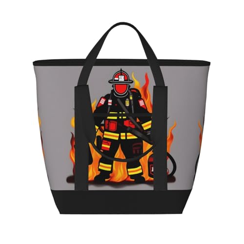 Sac isotherme de grande capacité noir pour préserver vos courses de la chaleur