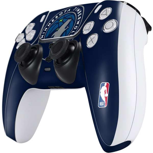 Skinit Decal Gaming Skin Compatible with PS5 Controller (2 Pack) - Officially Licensed NBA Minnesota Timberwolves Large Logo Design