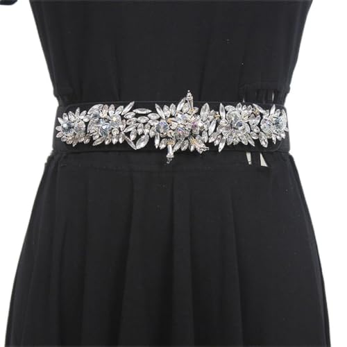 Bright Diamond Belt New hand-beaded and diamond-studded dress belt