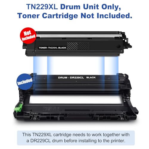 Image of DR229CL Drum Unit Compatible for Brother DR229CL DR-229CL Use with TN229XL | work with HL-L3220CDW L3280CDW L3295CDW L3300CDW MFC-L3720CDW L3780CDW L3765CDW L8395CDW Series Printer 4 Pack (Drum Only)