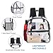 USPECLARE Clear Backpack for Stadium Approved 12×6×12, Water proof Clear Bag for Stadium Events and Concert Work Sport Event