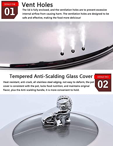 Full Size Round Chafing Dish 6er-Pack, Edelstahl Chafers und Buffetwärmer-Sets mit Essenspfanne, Rahmen, Deckel und… – Bild 5