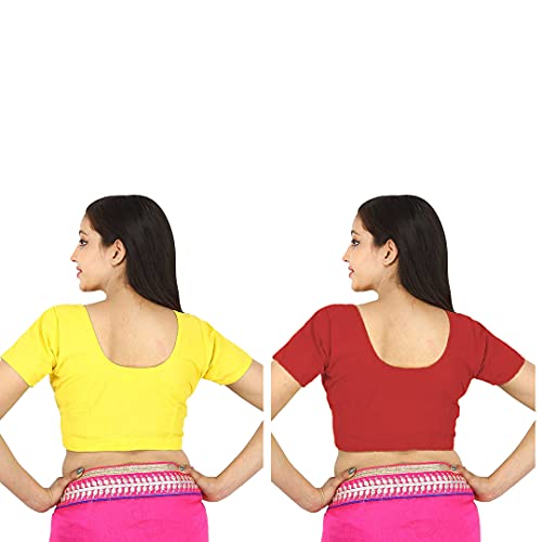 Image of Namita Women's Rubia Cotton Solid Half Sleeve Blouse