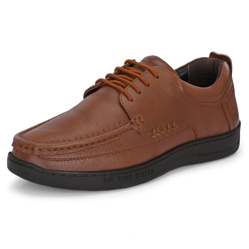 Image of Blue Leather by Centrino Genuine Leather Slip-On Men's Formal Shoe |Stylish with Soft Cushioned Insole |Trendy Non Lace-Up Design |Durable Leather with Anti-Skid Sole | Perfect for Formal Wear (3985)