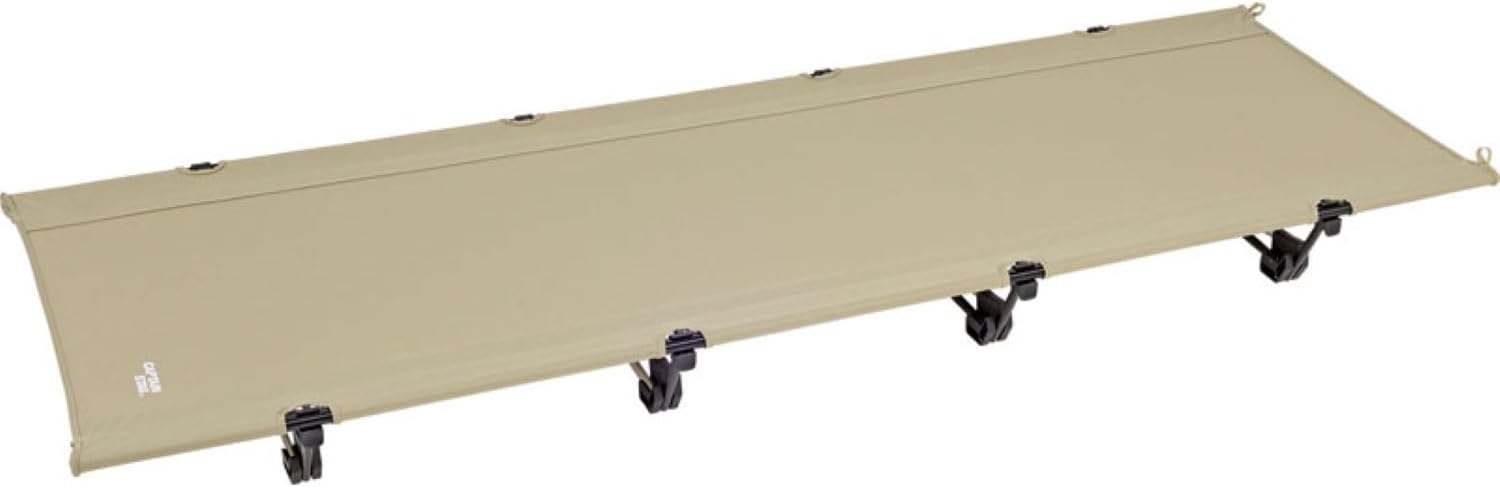 Captain Stag UB-2011 Outdoor Bed, Cot, Easy Light Cot, Easy Assembly, Load Capacity 176.4 lbs (80 kg), Storage Bag Included, Khaki, Trekker