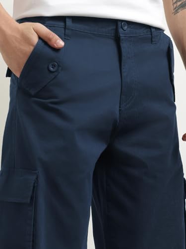 Image of Nobero Oversized Cargo Pants for Men | Oversized Fit | Multiple Cargo Pockets | Elasticated Waist | Casual & Utility Wear