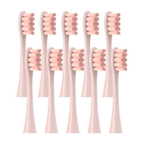 10 Ersatzköpfe Kompatibel Mit Oclean Flow/X/X PRO/ Z1/ F1/ One/Air 2 /SE Bürstenköpfen Weiche Zahnbürsten-Staubsaugerborsten(10pcs Pink)