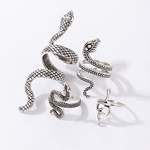 COLORFUL BLING Mood Rings Dinosaur Rings Set Color Changing Emotion Feeling Temperature Finger Ring Cute Tyrannosaurus Triceratops Butterfly Turtle Adjustable Knuckle Ring for Women3