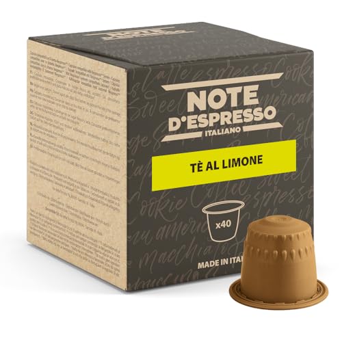 Note d'Espresso - Cápsulas de Té Limón - Compatibles con Cafeteras NESPRESSO* - 40 caps