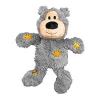 KONG Wild Knots Bear - Hundespielzeug aus Geknotetem Seil - Minimale Füllung - Für Kleine/Mittelgroße Hunde - Bär
