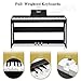 GLARRY Digital Piano 88-Key Home Full Weighted Hammer Heavy Action Digital Piano for All Experience Levels, Beginer, Portable Electric Keyboards Piano, Triple Pedals (Black)