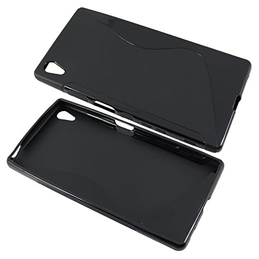 ebestStar - kompatibel mit Sony Xperia Z5 Premium Hülle Z5 Prime Flex Silikongel Handyhülle, Klar TPU Schutzhülle, S-line + Stift +3 Kunststofffolies, Schwarz