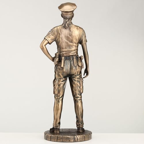 Estatua Policía Mujer Resina Bronce 11.25 pulg miniatura 5