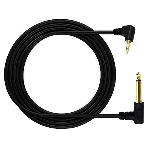 Cable adaptador 6.35mm mono a 3.5mm mono 1.8 m miniatura 5