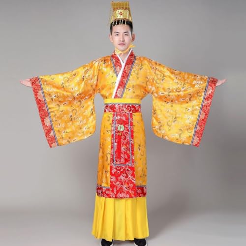 Costume traditionnel chinois hanfu pour homme tenue empereur ancien de qualité - 4