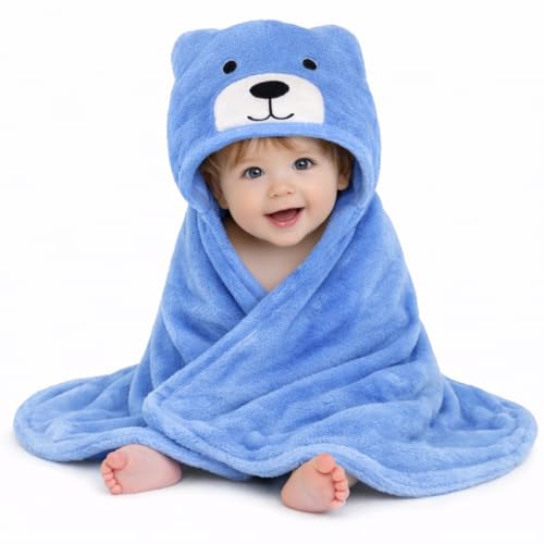 Image of First Kick Baby Blanket Newborn Combo Gift Pack of Swaddle Wrapper & Baby Bath Towel, 0-9 Months, Length 68 cm x Width 68 cm, Pack of 2 Pcs.